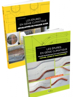 Les épures en génie climatique - Tomes 1 & 2 (pack) : Développés de piquages acier / Epures pour façonnages cuivre, acier et multicouche
