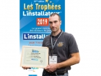 Mathieu Gromaire, lors de la remise des Trophées sur le salon Interclima