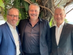 Didier Flavenot, président de Téréva, Ronnie Chaine, président HRC Environnement et Patrick Martin, président de Martin Belaysoud