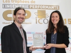 Premier Prix :  Enertech - Thierry Rieser, gérant, et Christel Corradino, coordinatrice de l’équipe maîtrise d’œuvre.