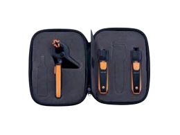 Ce kit connecté contient trois appareils (testo 115i, testo 510i et testo 805i) pour mesurer et contrôler toutes les températures et les pressions d’une installation de chauffage