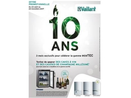 Vaillant fête les 10 ans de sa gamme de chaudières ecoTEC.