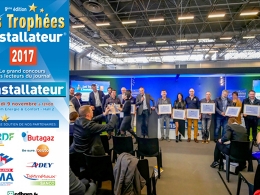 Remise des Trophées de L'Installateur sur le salon Interclima, le jeudi 9 novembre 2017