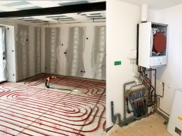 Les propriétaires de cette maison de 150 m2 ont souhaité remplacer l’ancienne chaudière fioul par une chaudière gaz à condensation assurant le chauffage et l’ECS.