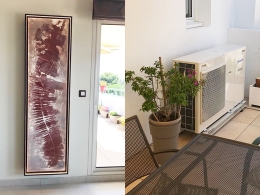 C’est un produit haut de gamme que s’est offert le propriétaire d’un appartement de 100 m2, situé au dernier étage d’un immeuble de Sète : un radiateur réversible Cinier Greenor Tribal avec option LED