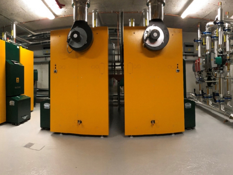 La chaufferie fonctionnant au bois déchiqueté