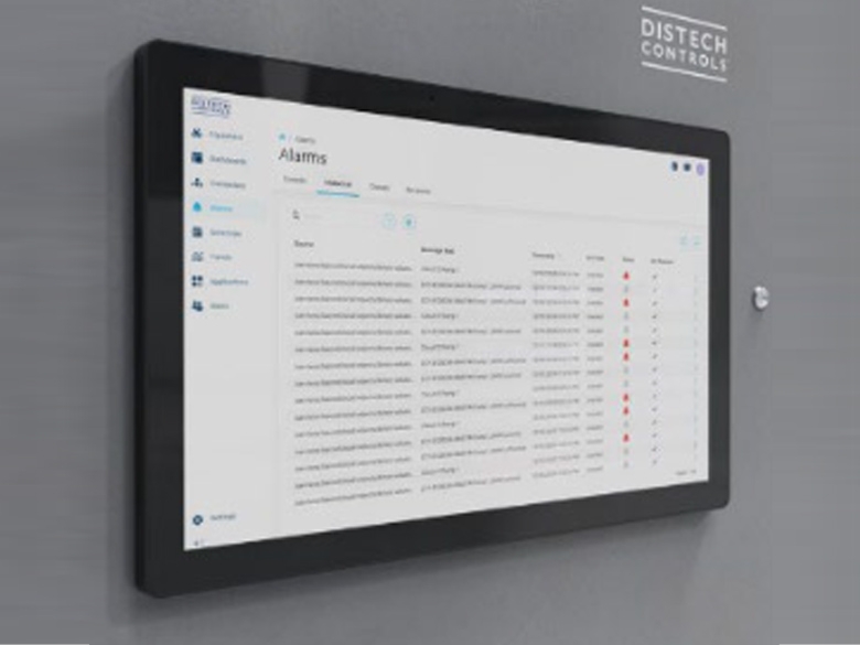 Ecran tactile pour visualiser les équipements des bâtiments