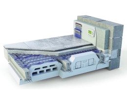 Plancher chauffant avec tubes opacifiés